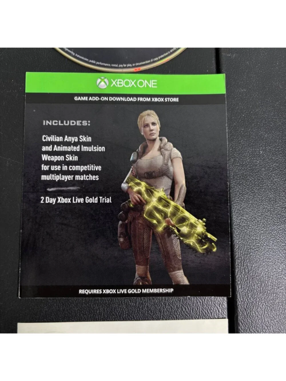Gears Of War Ultimate Edition Xbox One Complete With Case Disc Manual & Sticker
